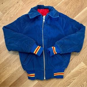 Vintage Corduroy Varsity Jacket - XS
